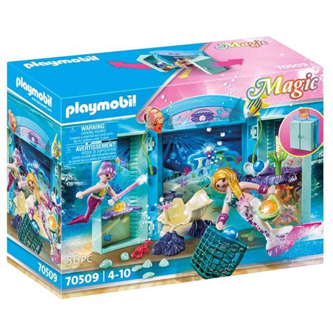 Dive into a world of fantasy and fun with the Playmobil magical mermaid play box